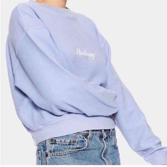 NWOT Madhappy Crew Neck Crop in Powder Size XL NWOT - Picture 1 of 7